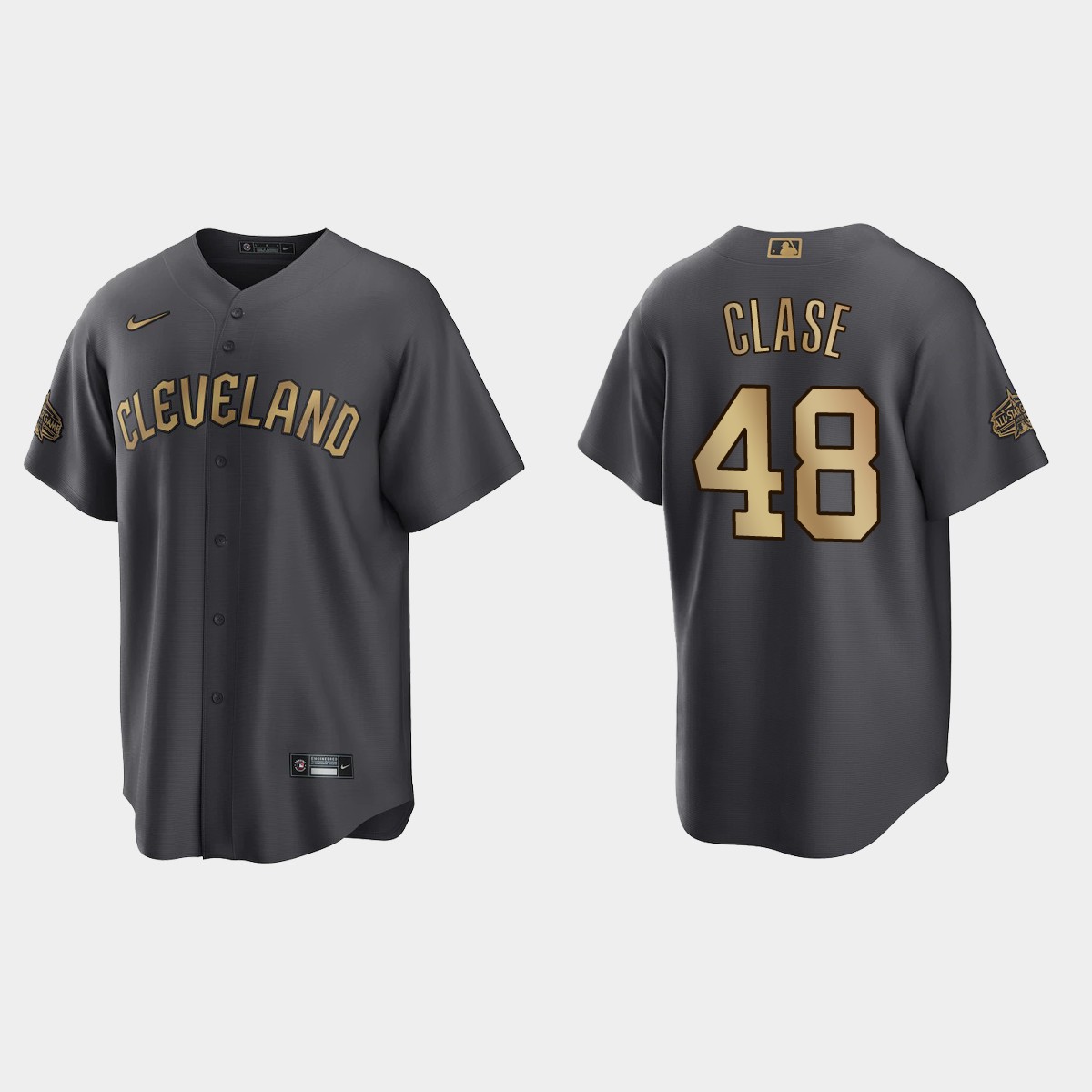 Cleveland Guardians Emmanuel Clase 2022 MLB All-Star Game Jersey - Charcoal