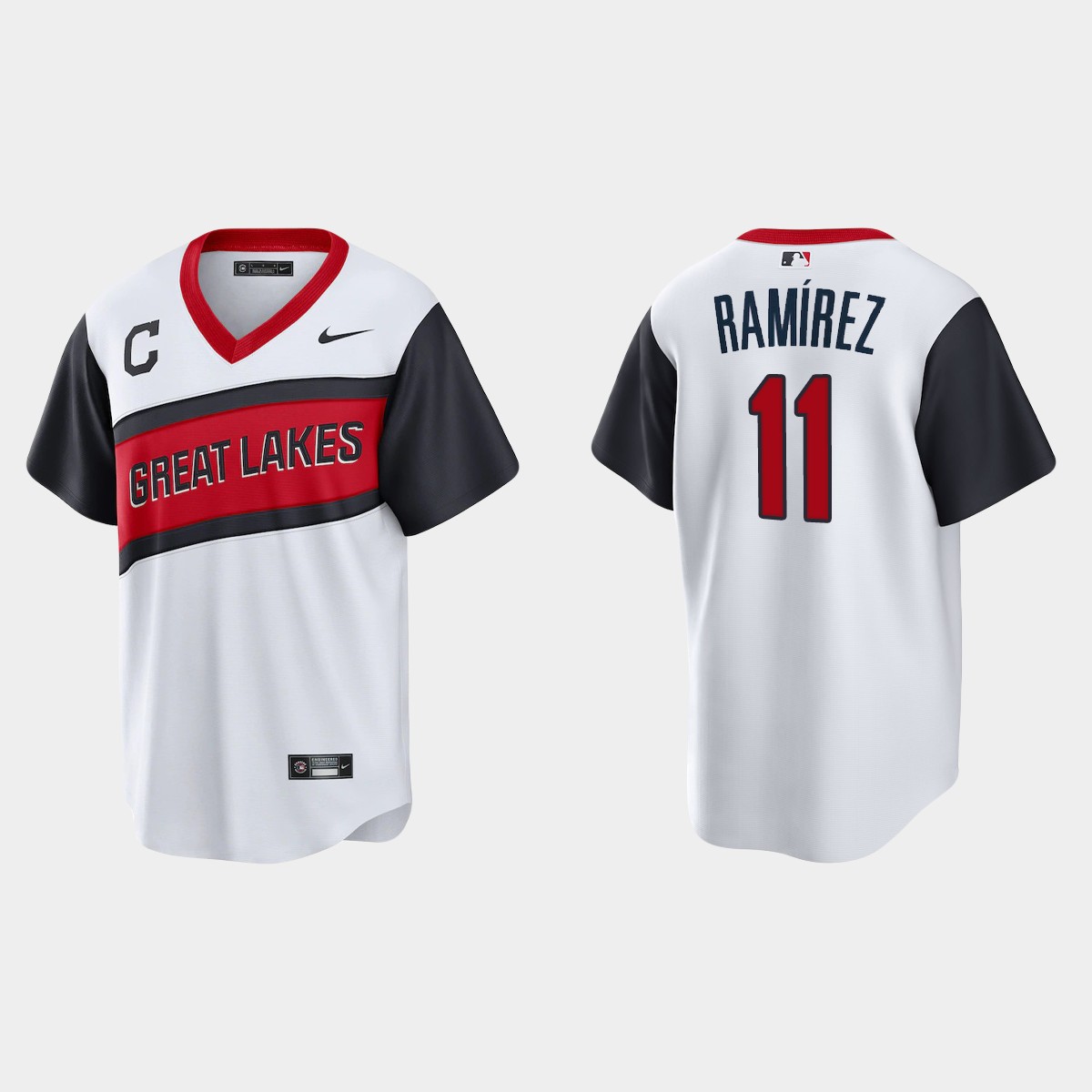 Cleveland Indians Jose Ramirez 2021 Little League Classic Home Jersey - White