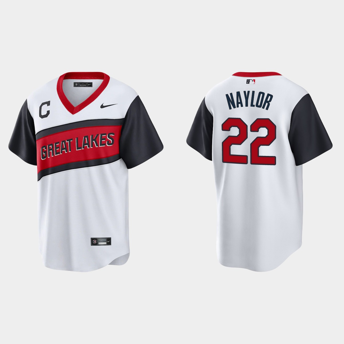 Cleveland Indians Josh Naylor 2021 Little League Classic Home Jersey - White