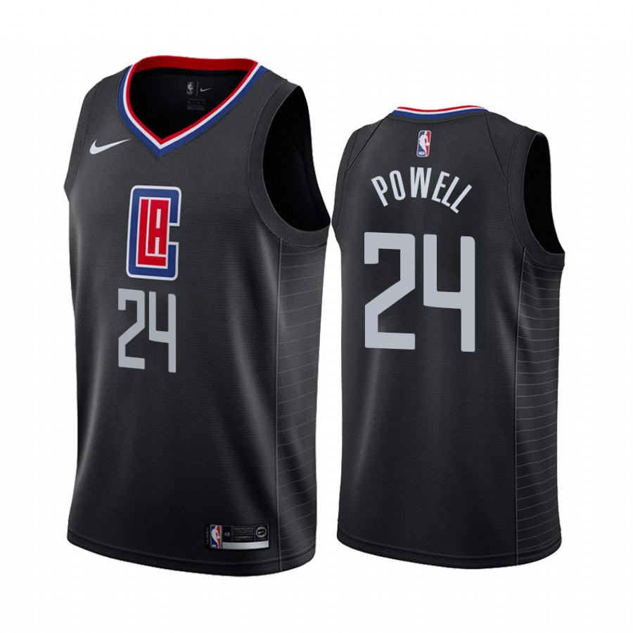 Clippers Norman Powell Statement Edition Black 2022 Jersey Diamond Badge