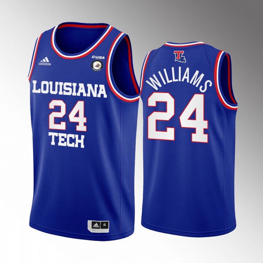 Cobe Williams Louisiana Tech Bulldogs Blue Jersey College  Away