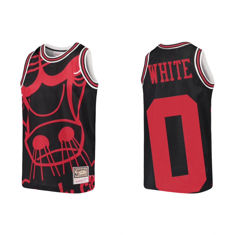 Coby White Chicago Bulls Big Face Youth Jersey - Black