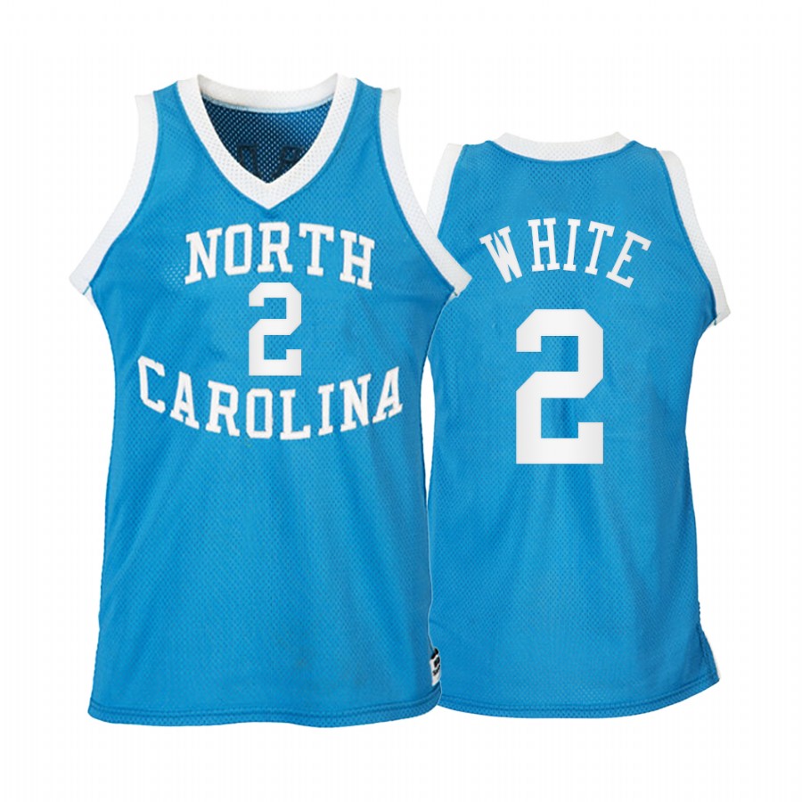 Coby White North Carolina Blue Jersey Heritage Road