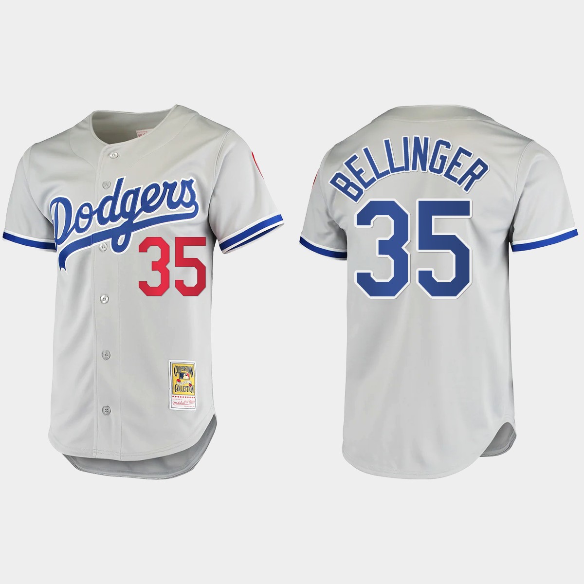 Cody Bellinger #35 Los Angeles Dodgers Cooperstown Collection Jersey - Gray