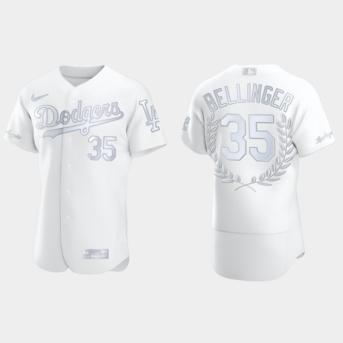 Cody Bellinger #35 Los Angeles Dodgers NL MVP Awards Collection Jersey - White
