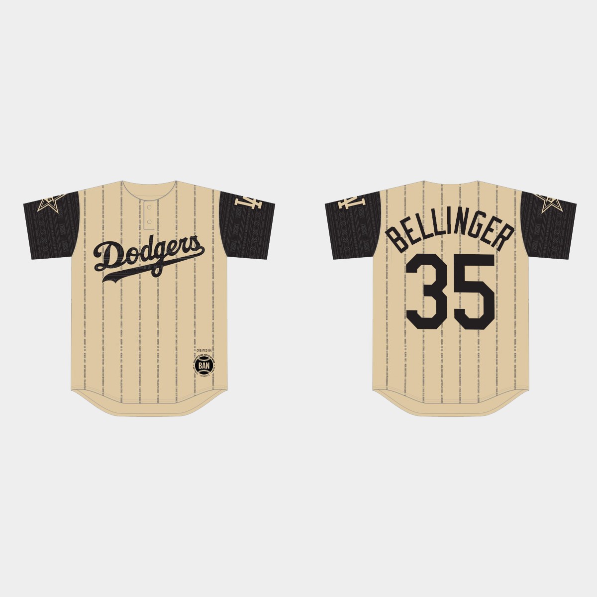 Cody Bellinger Los Angeles Dodgers 2022 Black Heritage Night Jersey - Gold