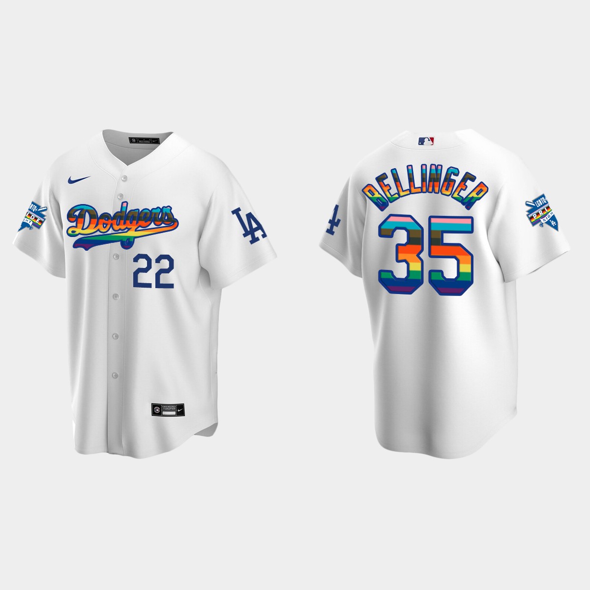 Cody Bellinger Los Angeles Dodgers 2022 Pride Night LGBTQ Jersey - White