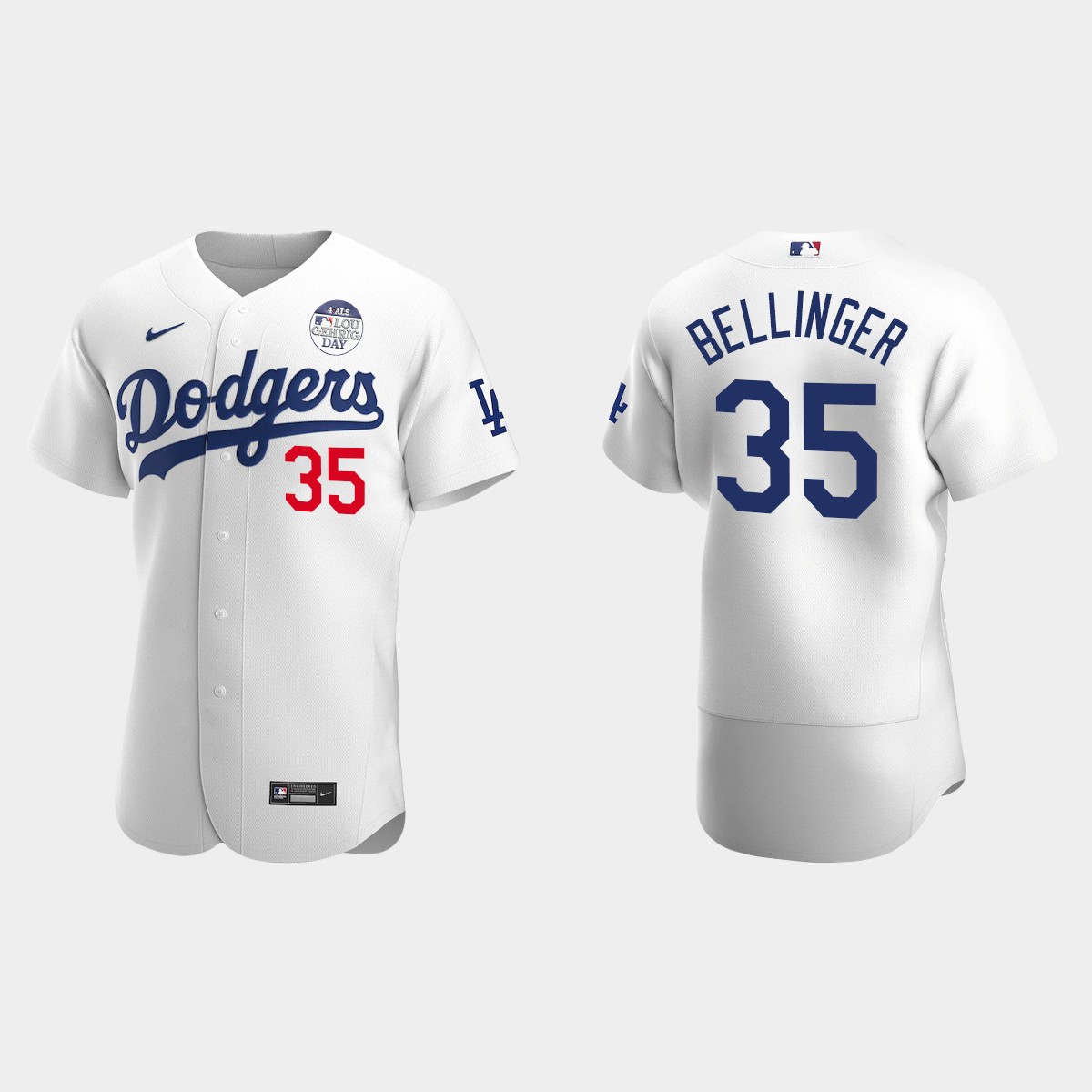 Cody Bellinger Los Angeles Dodgers 4 ALS Lou Gehrig Day Jersey - White