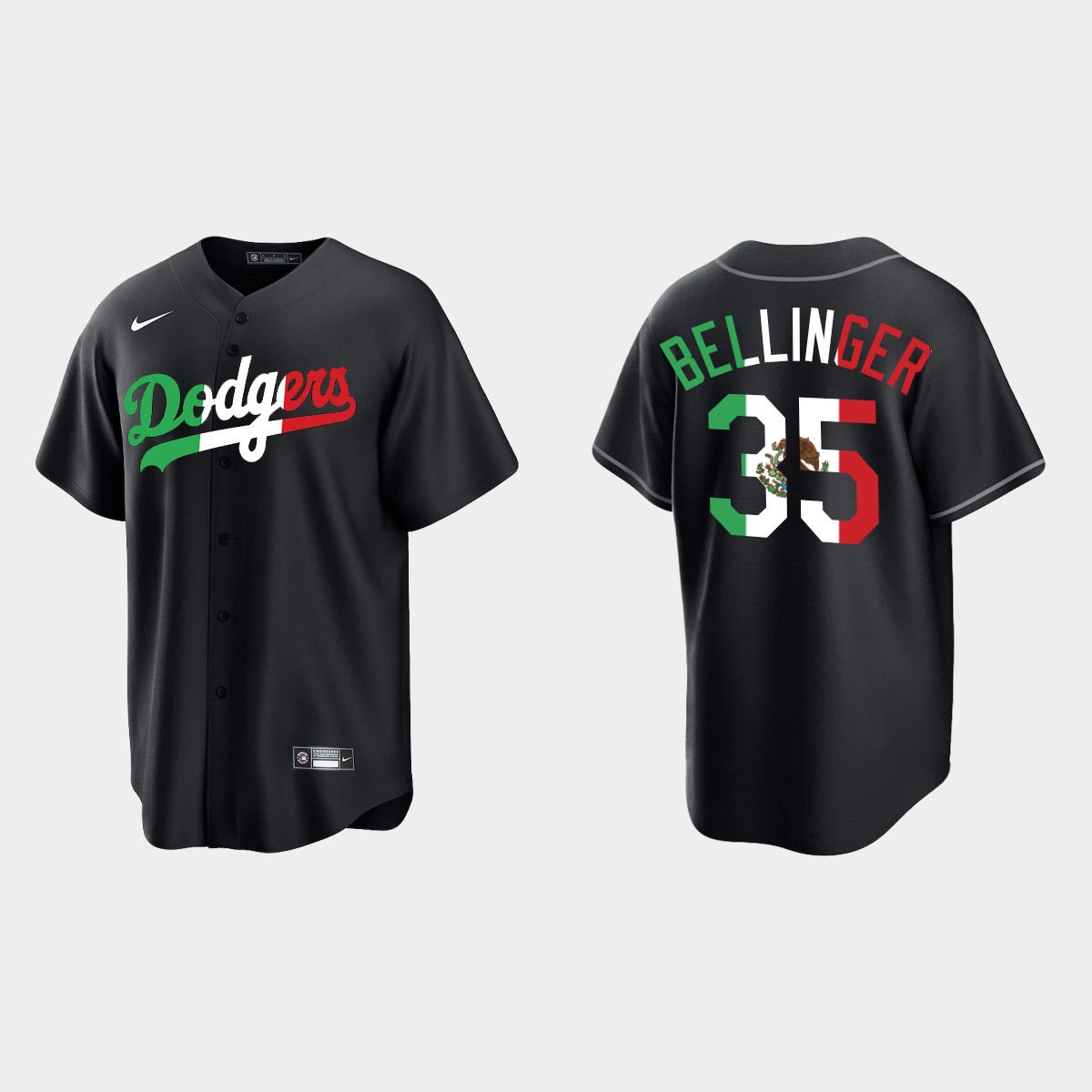 Cody Bellinger Los Angeles Dodgers Mexican Heritage Night Jersey - Black