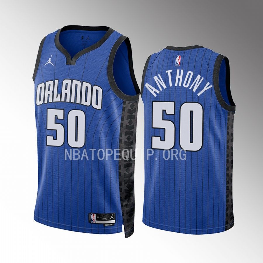 Cole Anthony 2022-23 Orlando Magic Blue #50 Statement Edition Jersey Swingman