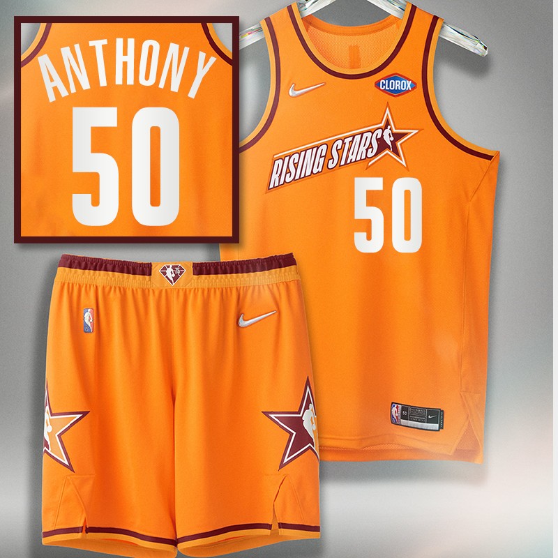Cole Anthony 2022 NBA Rising Stars Magic Jersey Orange Uniform
