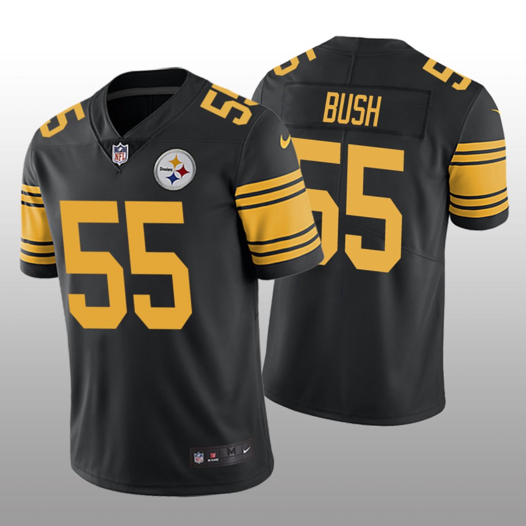 Color Rush Limited Devin Bush 55 Pittsburgh Steelers Black Jersey