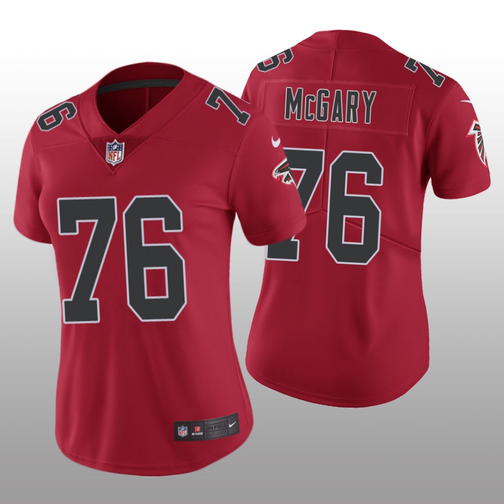 Color Rush Limited Kaleb McGary #76 Atlanta Falcons Red Jersey