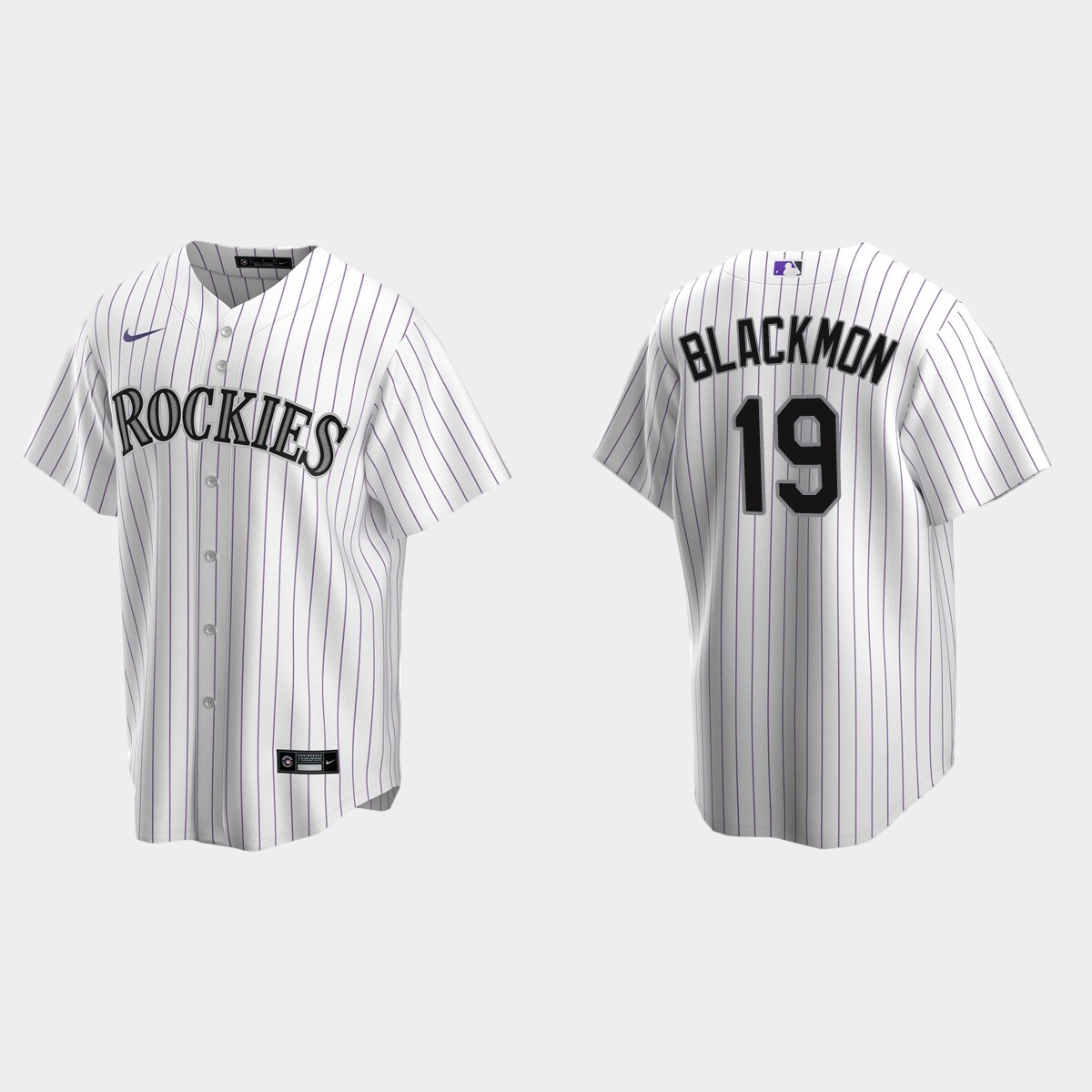Colorado Rockies #19 Charlie Blackmon White Home Jersey