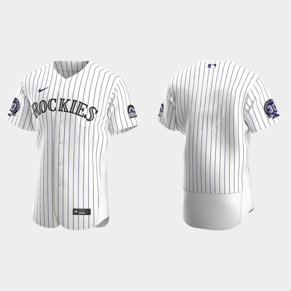 Colorado Rockies 30th Anniversary Jersey - White Purple