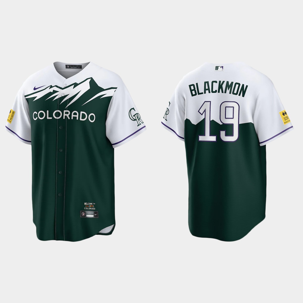 Colorado Rockies Charlie Blackmon 2022 City Connect Jersey - Green