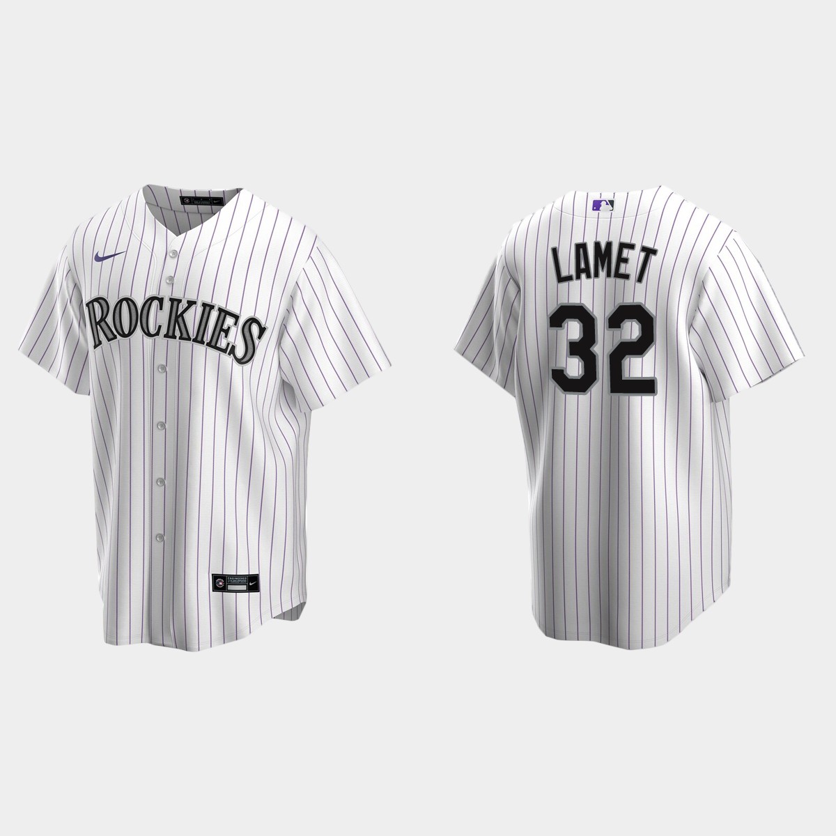 Colorado Rockies Dinelson Lamet Home Jersey - White
