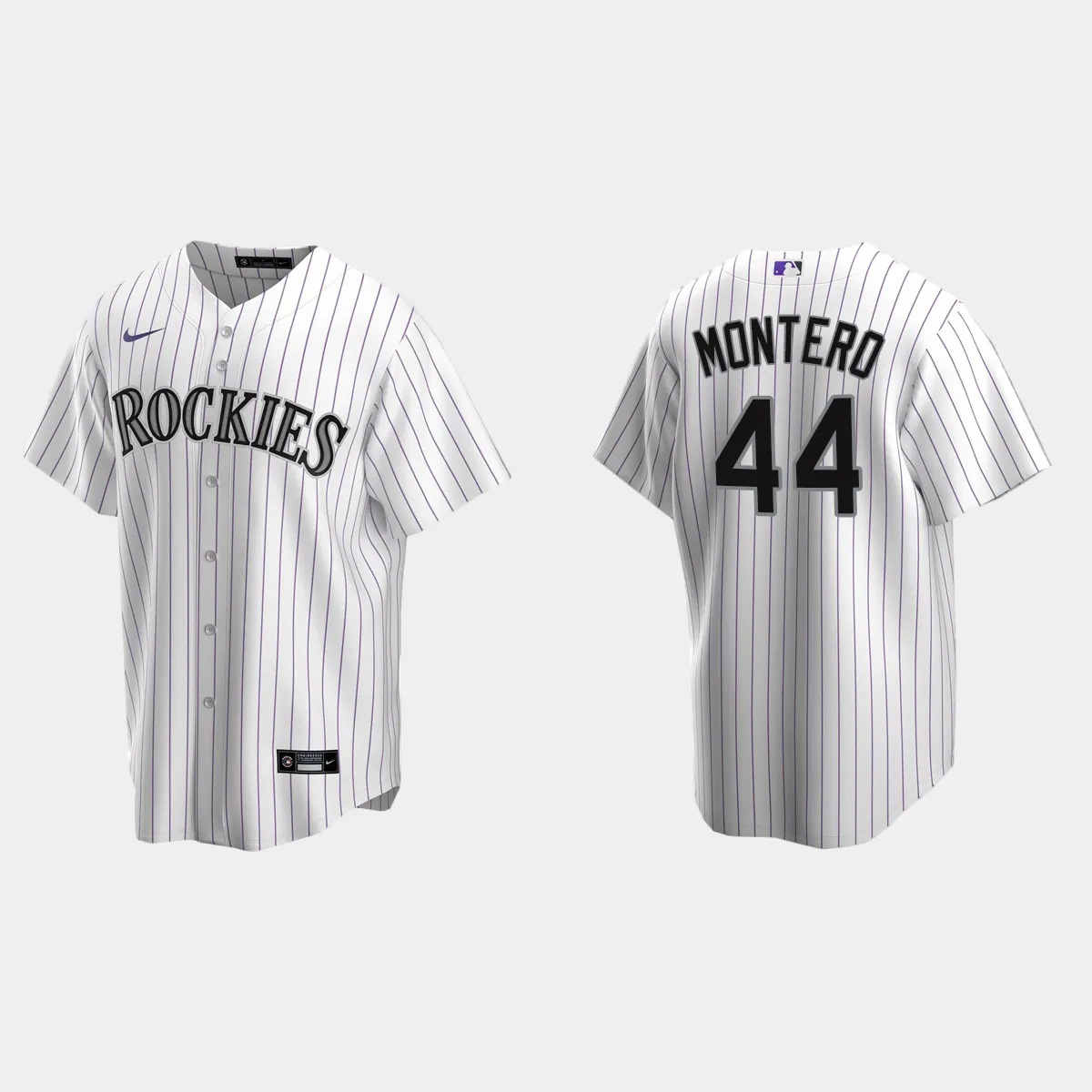 Colorado Rockies Elehuris Montero Home Jersey - White