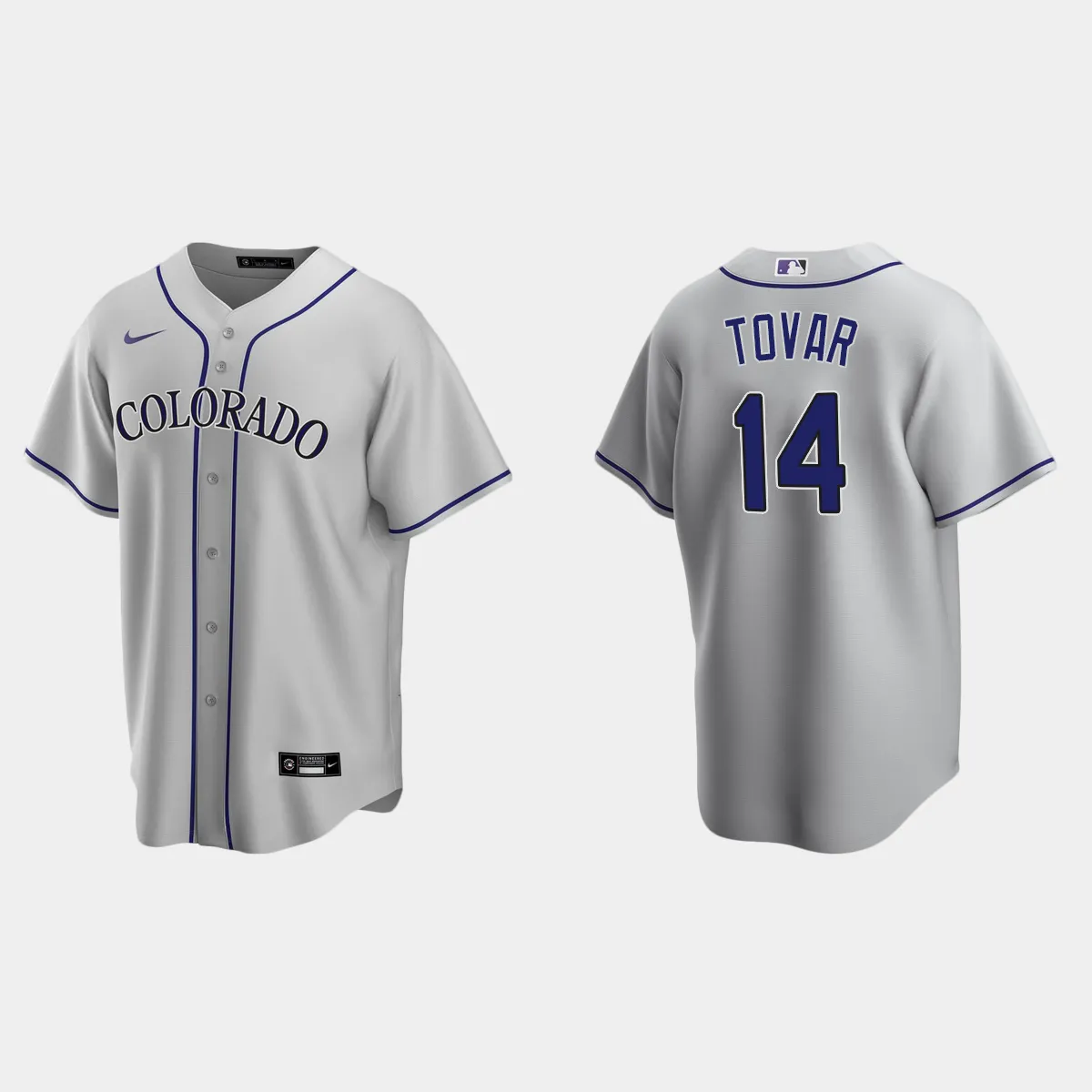 Colorado Rockies Ezequiel Tovar Road Jersey - Gray