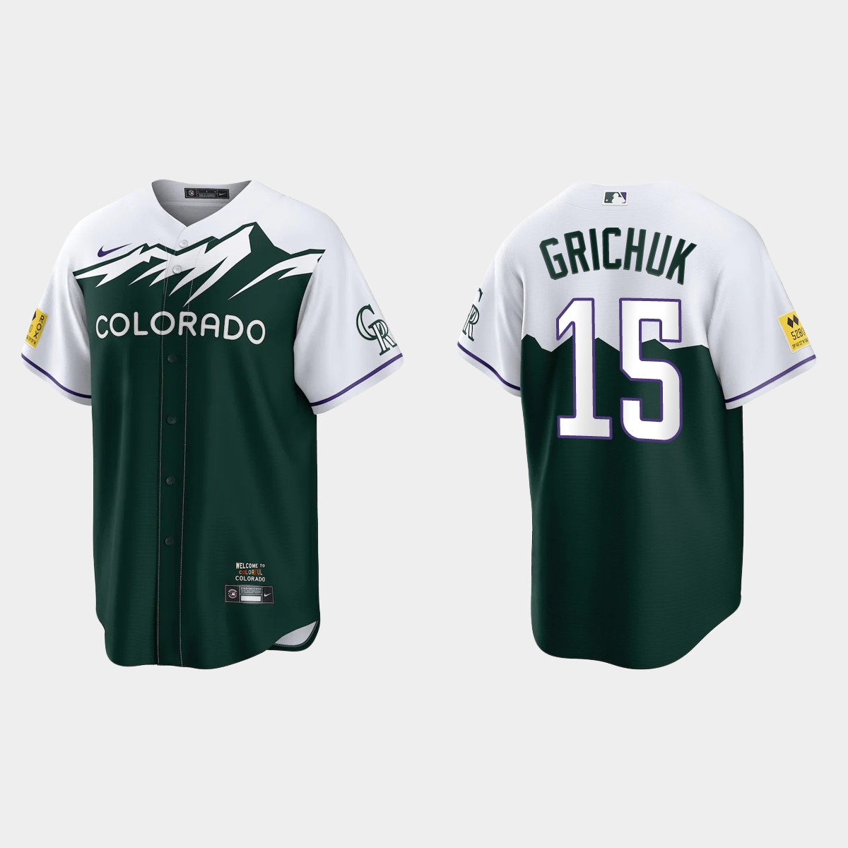 Colorado Rockies Randal Grichuk 2022 City Connect Jersey - Green