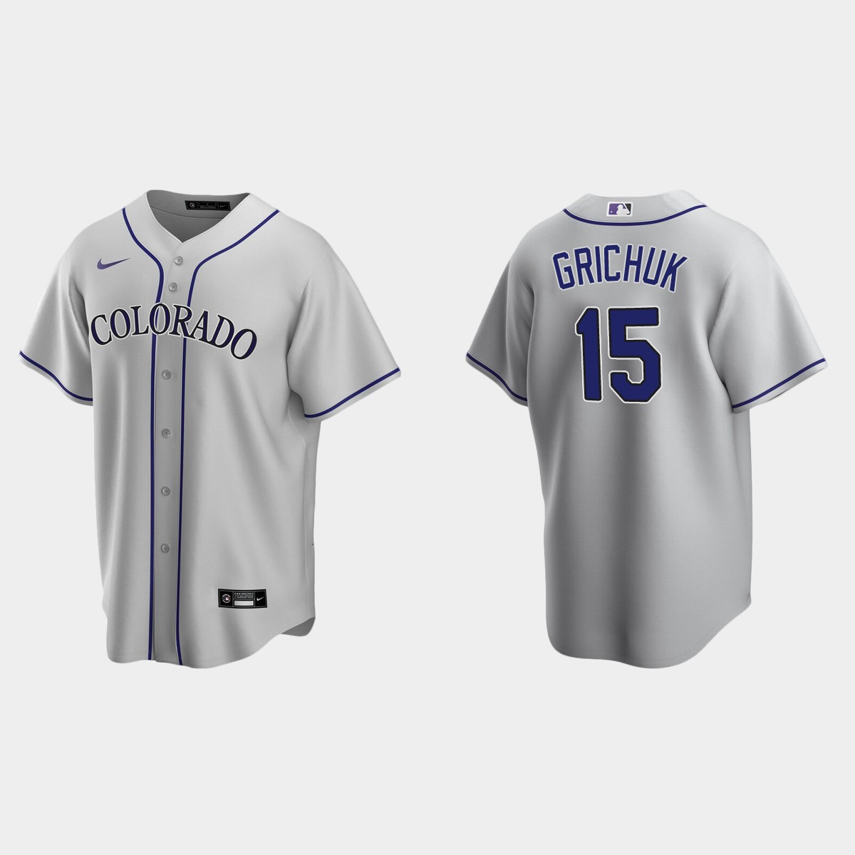 Colorado Rockies Randal Grichuk Road Jersey - Gray