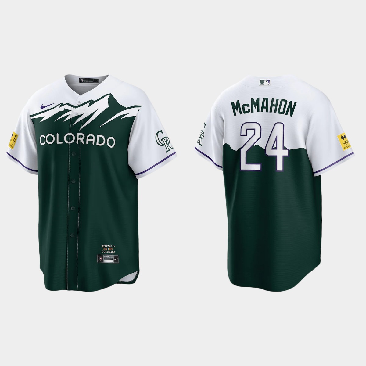 Colorado Rockies Ryan McMahon 2022 City Connect Jersey - Green
