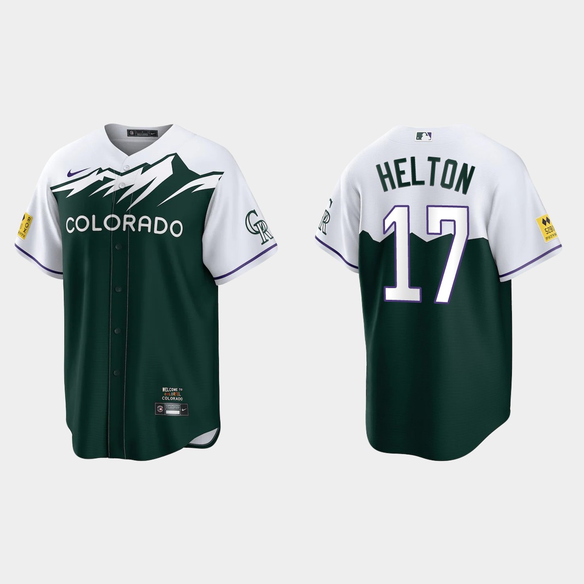 Colorado Rockies Todd Helton 2022 City Connect Jersey - Green