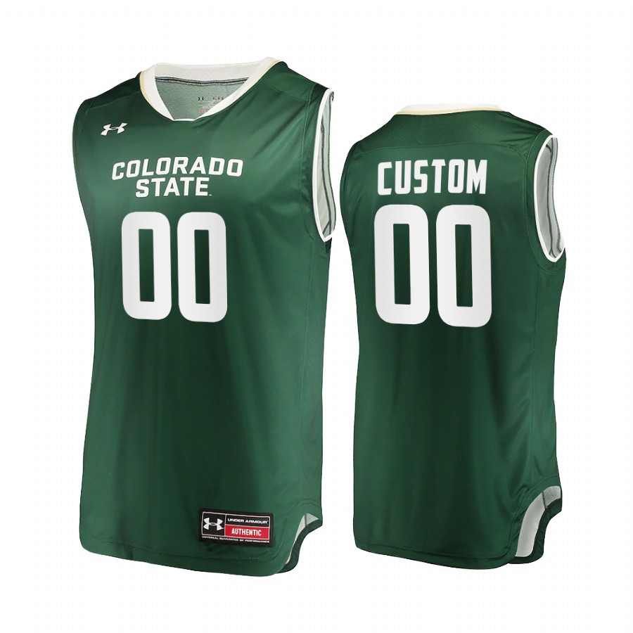 Colorado State Rams Custom Jersey 2021-22 College  Green Uniform
