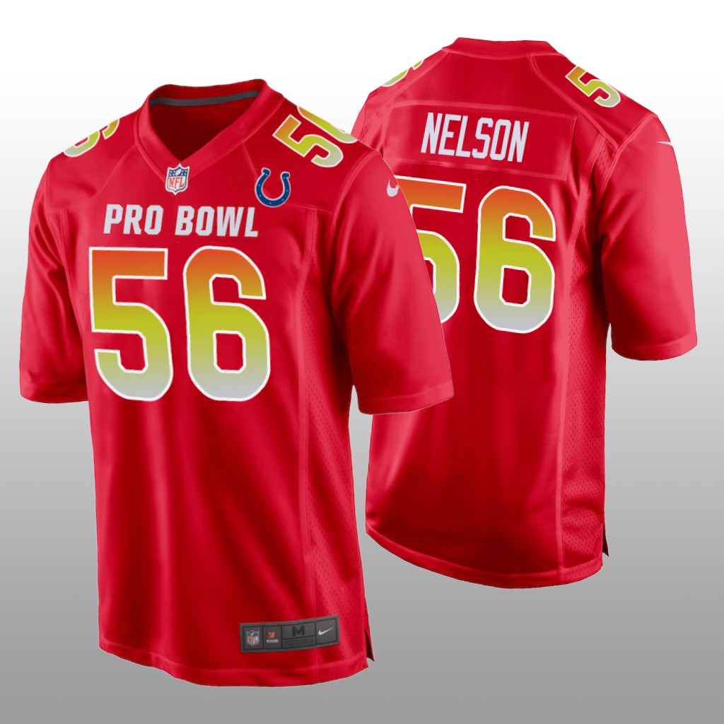Colts Quenton Nelson AFC Game Red Jersey - 2019 Pro Bowl