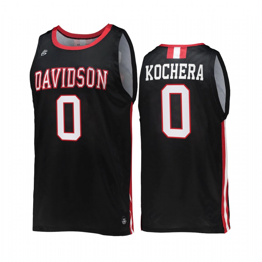 Connor Kochera Davidson Wildcats Black Jersey 2022-23 College