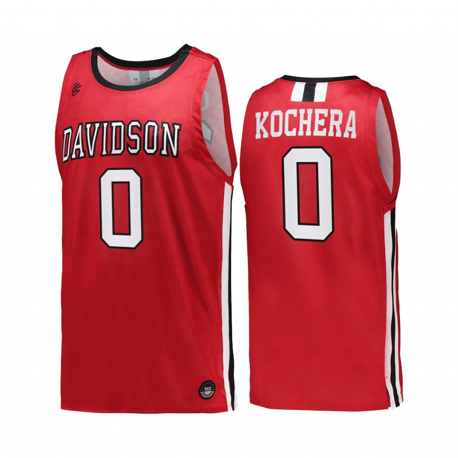 Connor Kochera Davidson Wildcats Red Jersey 2022-23 College