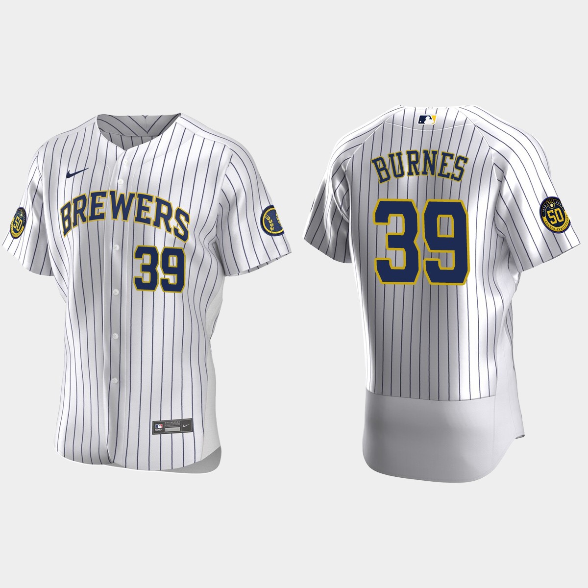 Corbin Burnes #39 Milwaukee Brewers Home Jersey - White