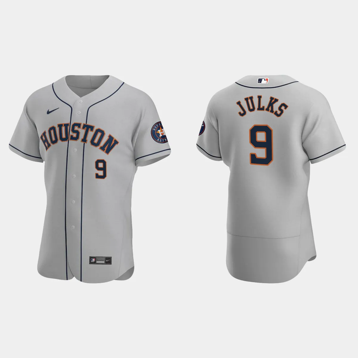 Corey Julks Houston Astros Road Jersey - Gray