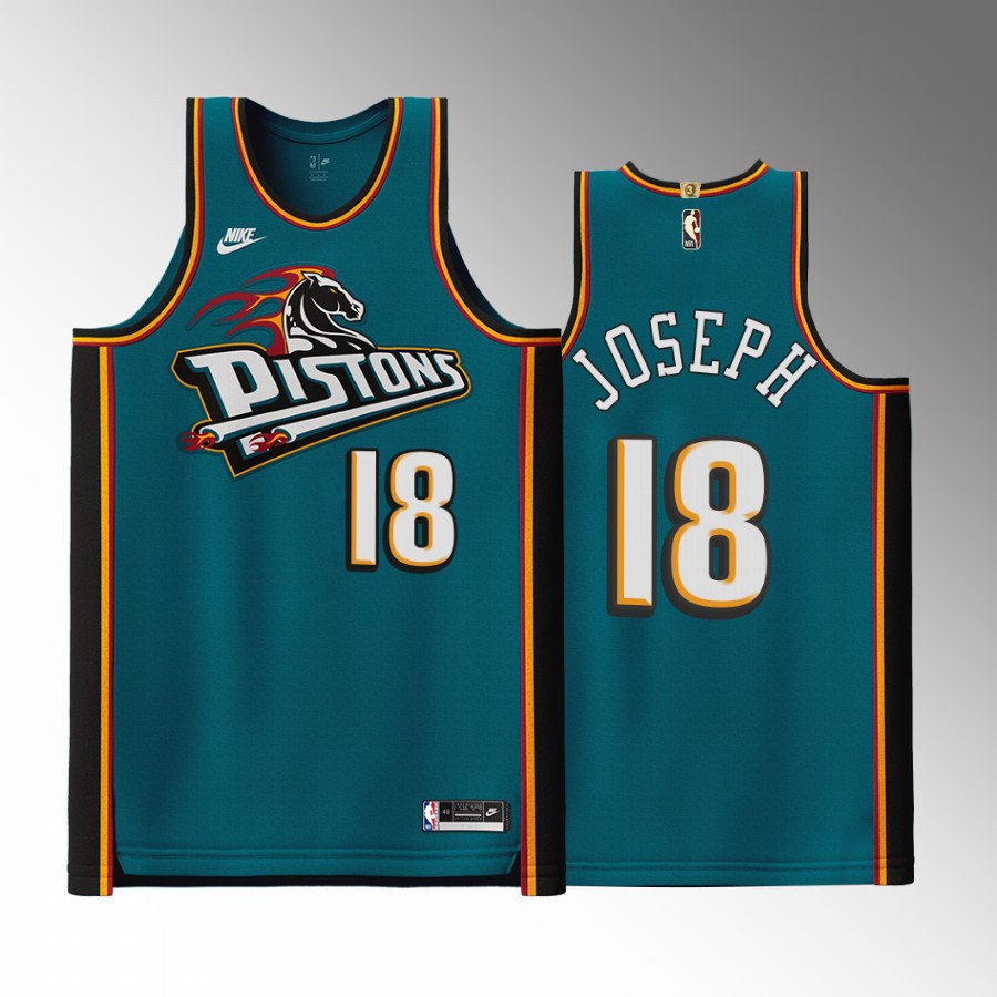 Cory Joseph 2022-23 Pistons #18 Classic Edition Jersey Teal