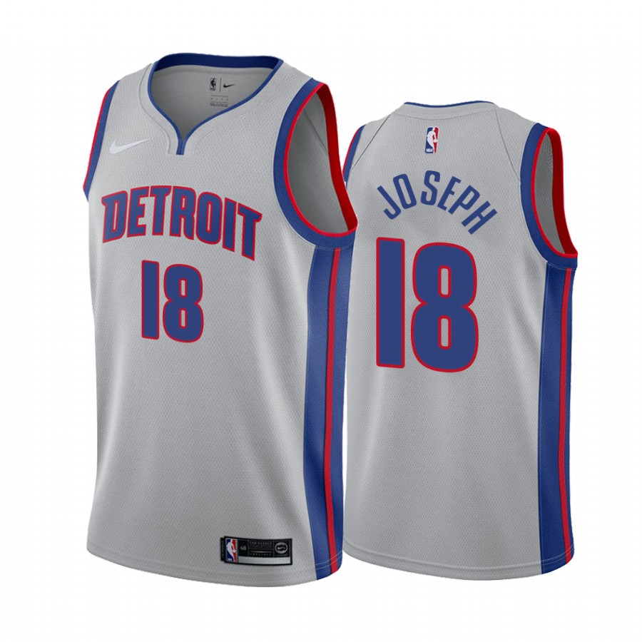 Cory Joseph Detroit Pistons 2021 Statement Edition Gray #18 Jersey