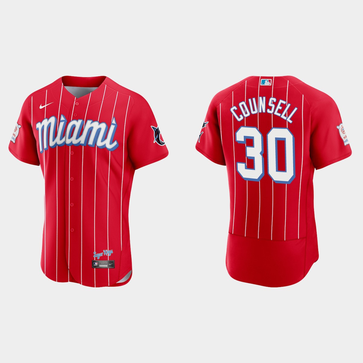 Craig Counsell Miami Marlins 2021 City Connect Jersey - Red
