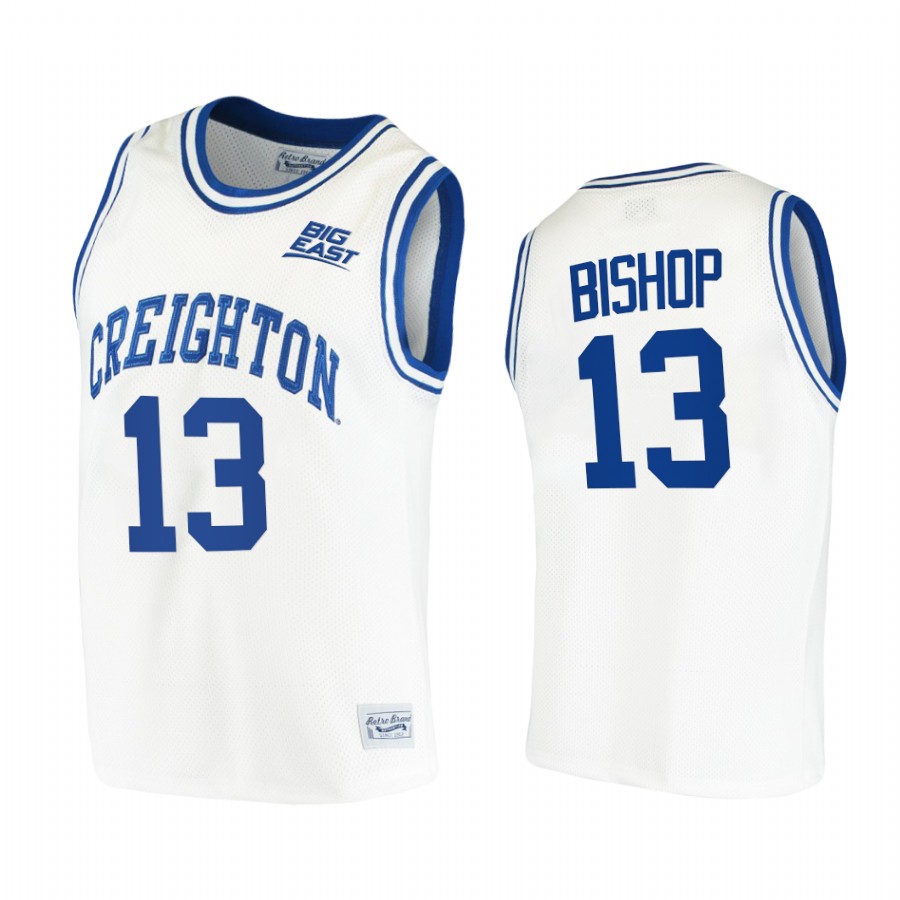 Creighton Bluejays Christian Bishop Jersey 2021 Retro White College