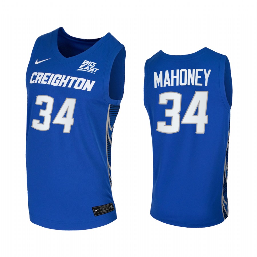 Creighton Bluejays Denzel Mahoney Jersey 2021  Blue College