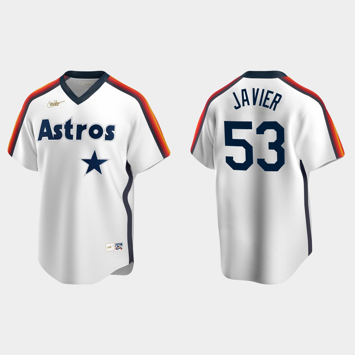 Cristian Javier #53 Houston Astros Cooperstown Collection Jersey - White