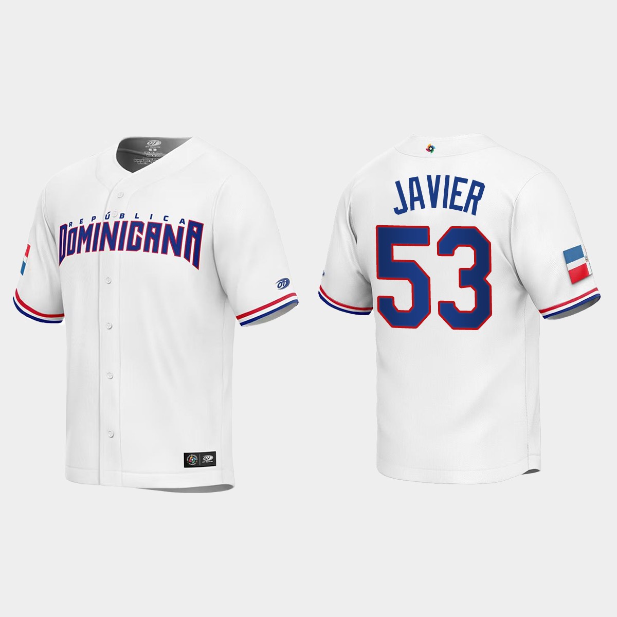 Cristian Javier Dominican Republic  2023 World  Classic Jersey - White