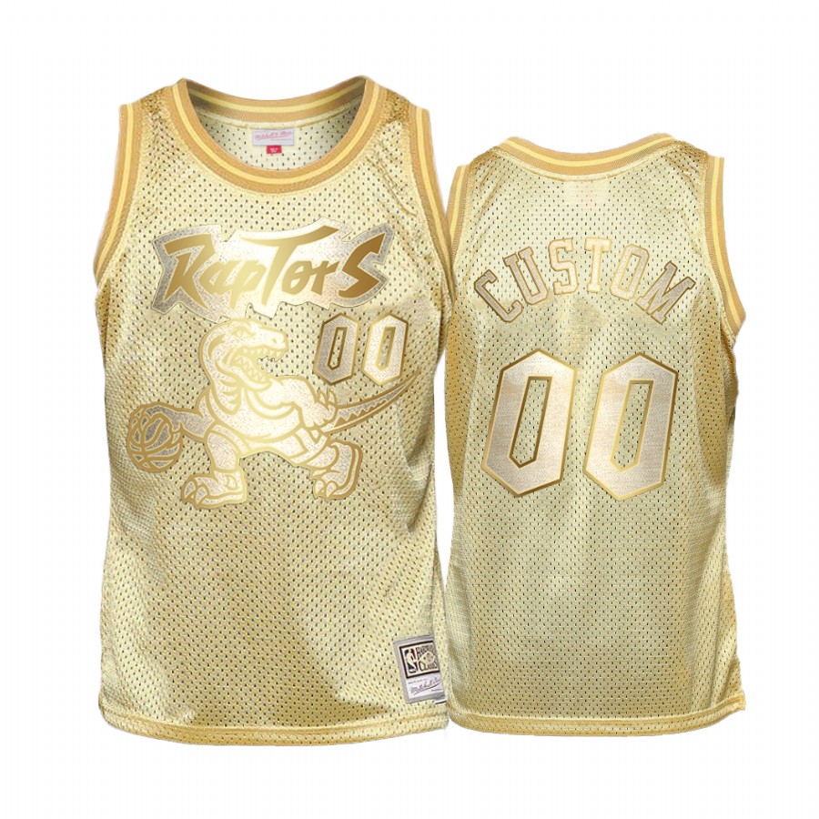 Custom #00 Toronto Raptors Golden Midas SM Jersey
