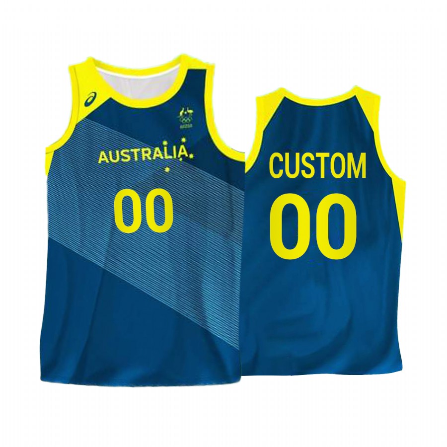 Custom Australia  #00 Green 2021 Tokyo Olymipcs Limited Jersey