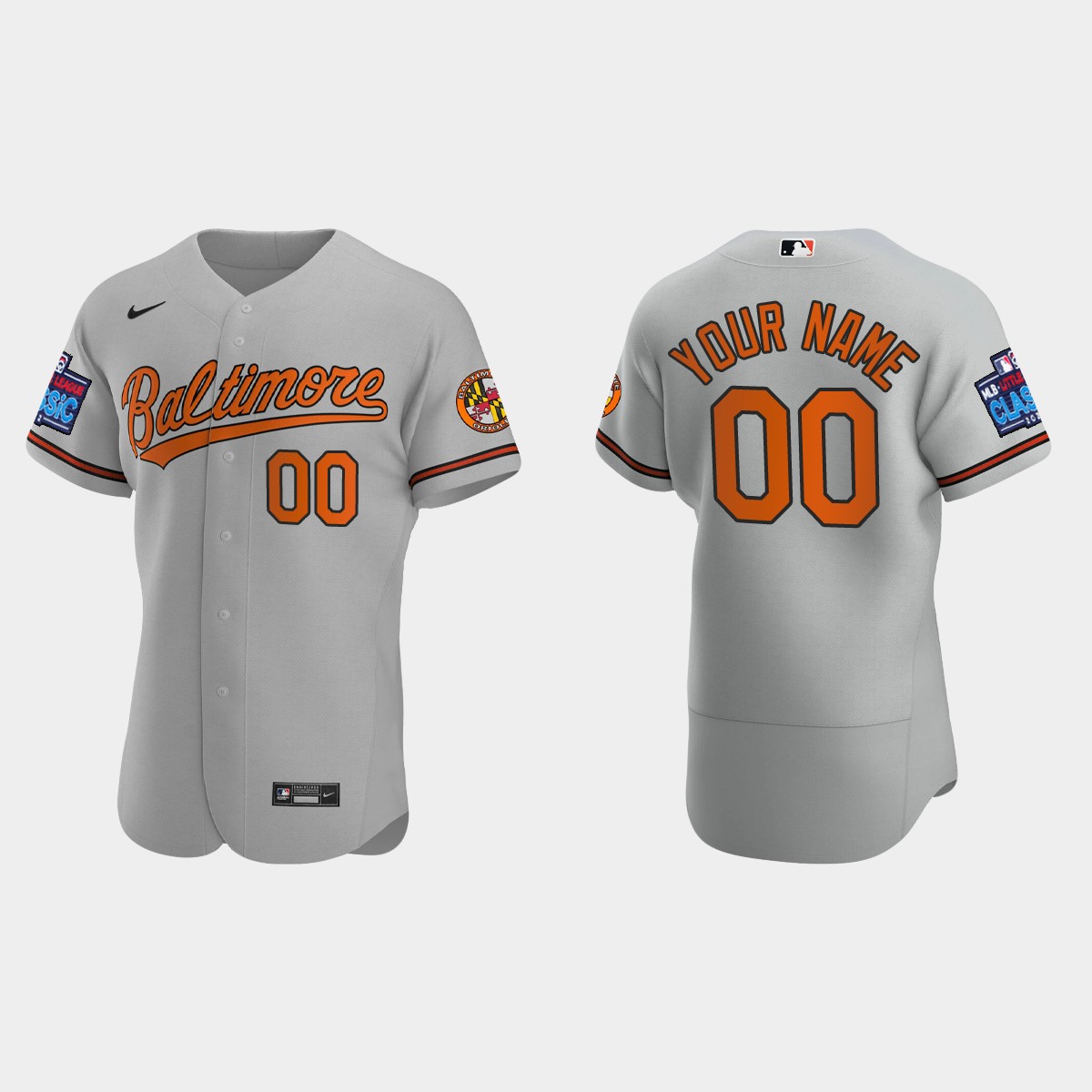 Custom Baltimore Orioles 2022 Little League Classic Jersey - Gray