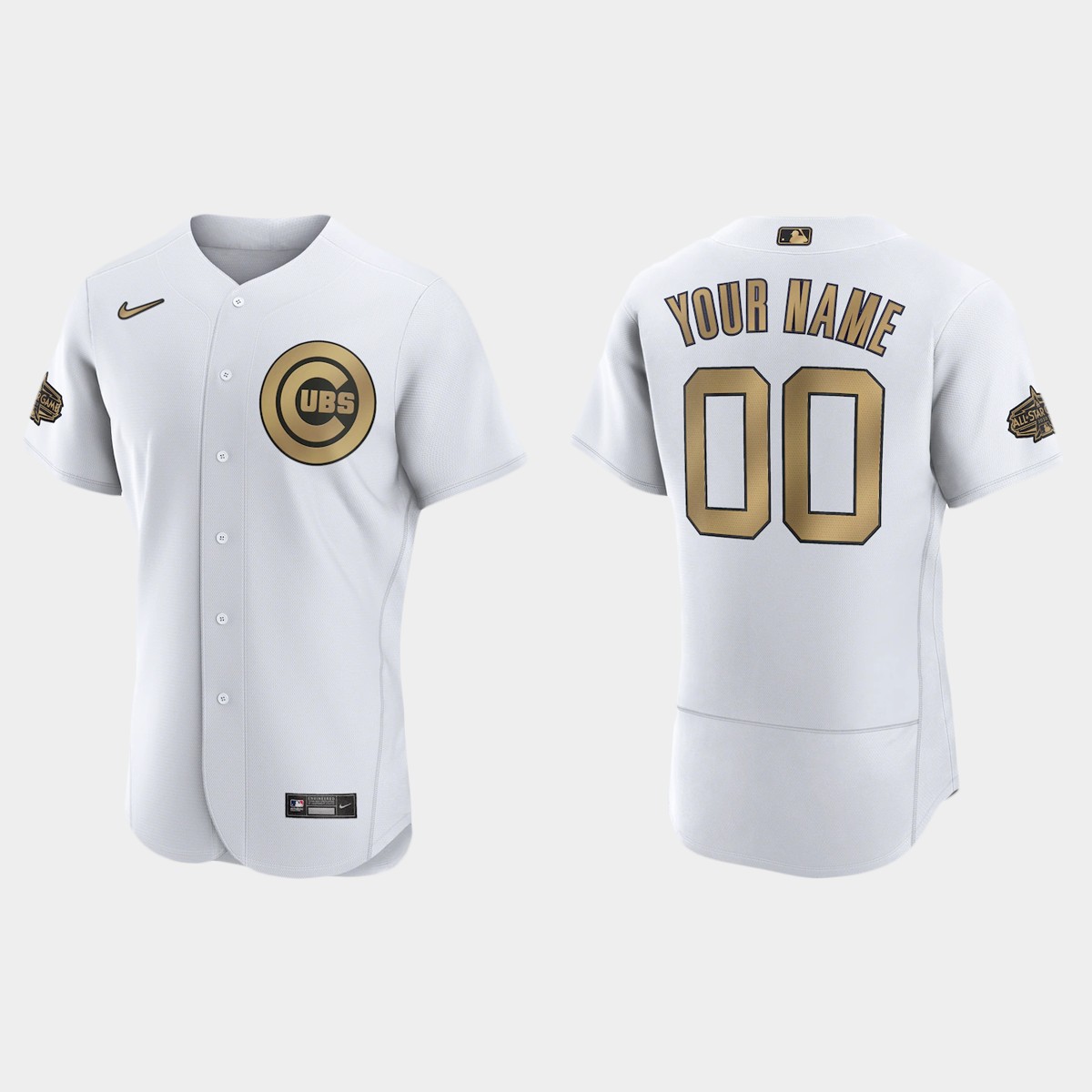 Custom Chicago Cubs 2022 MLB All-Star Game Jersey - White