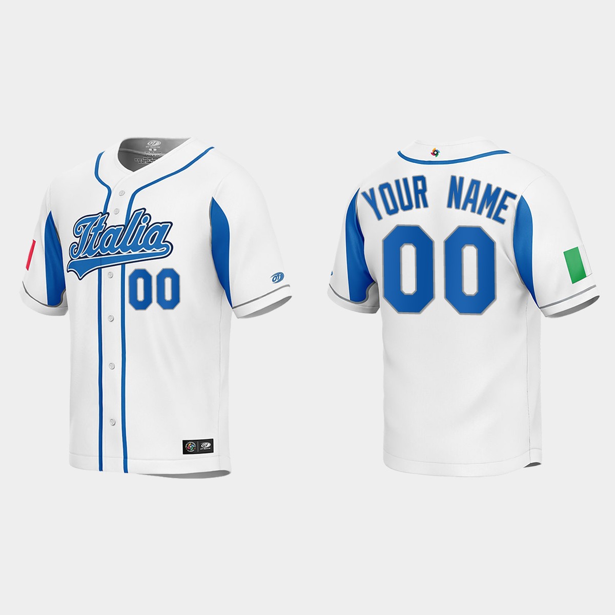 Custom Italy  2023 World  Classic Jersey - White