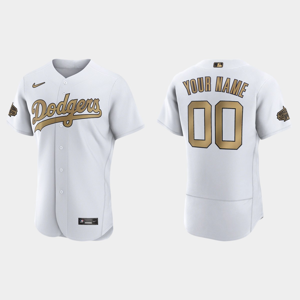 Custom Los Angeles Dodgers 2022 MLB All-Star Game Jersey - White
