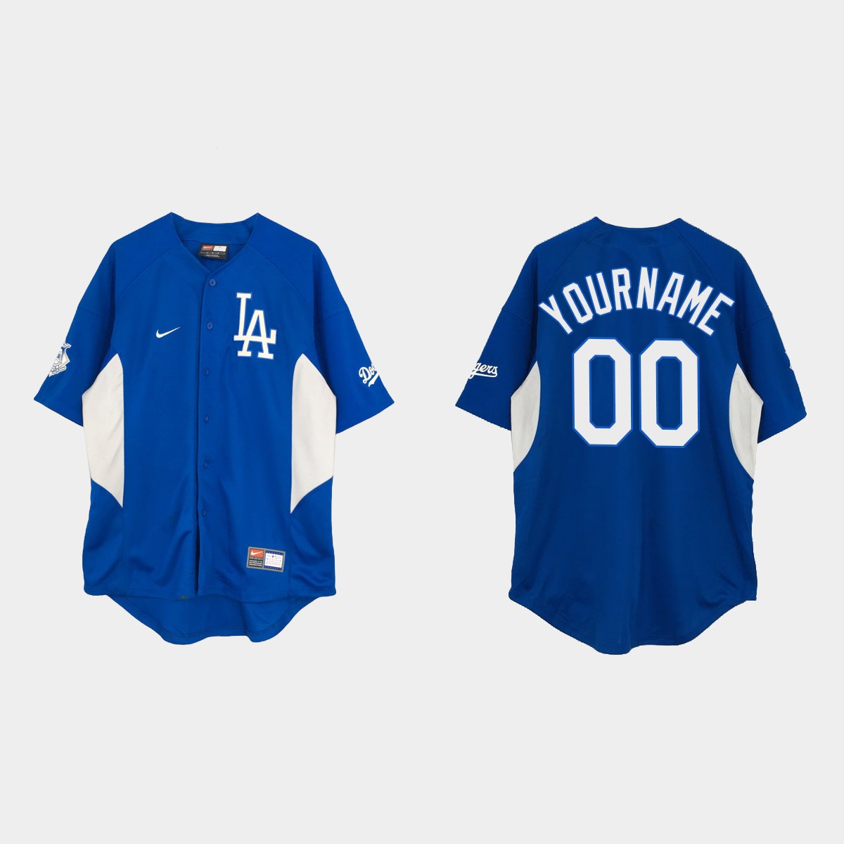 Custom Los Angeles Dodgers Vintage  Jersey - Royal