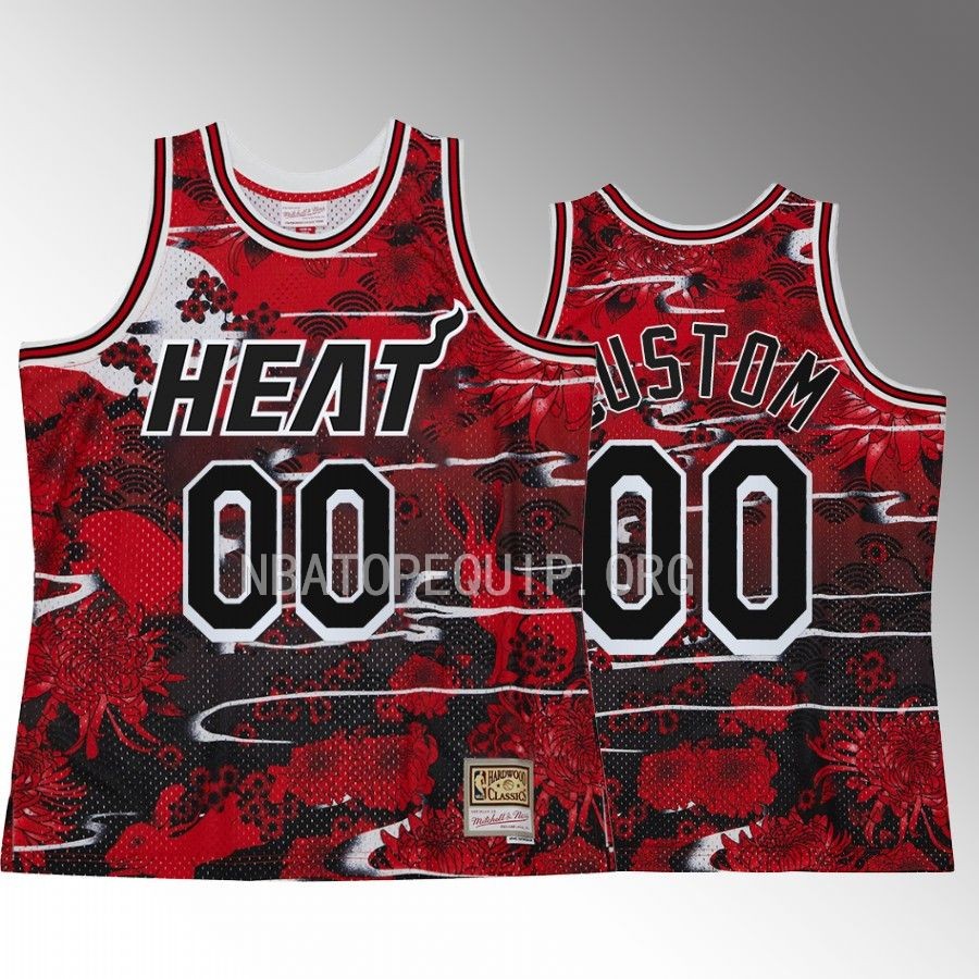 Custom Lunar Year of the Rabbit 2023 Miami Heat Red Jersey Asian Heritage