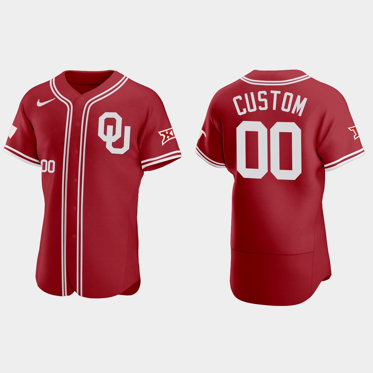 Custom Oklahoma Sooners 2021 Vapor Prime College  Jersey - Red