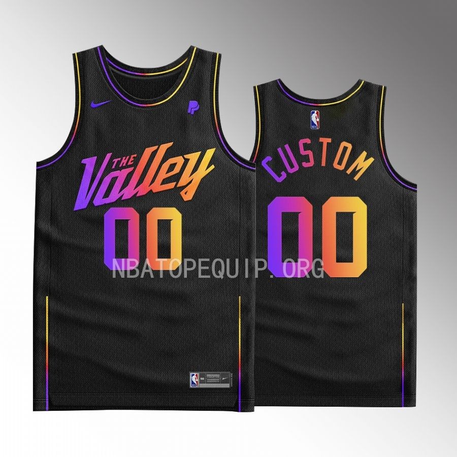 custom Phoenix Suns Black #00 Jersey Valley City Fashion Tank